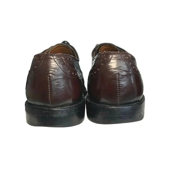 Allen Edmonds Men’s Sanford Burgundy Oxford Cap Toe Dress Shoes Size 9.5 A main image 9